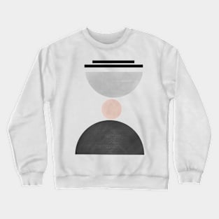 Hourglass Abstract Geometric Crewneck Sweatshirt